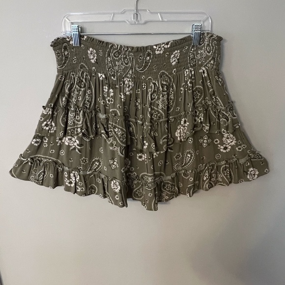 Green Bandanna Pattern Aerie Skirt - Picture 5 of 5